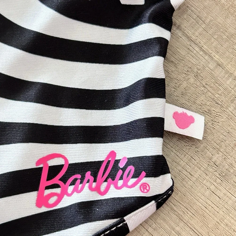 NEW BARBIECORE Build a Bear BARBIE striped swimsuit one piece Clothing